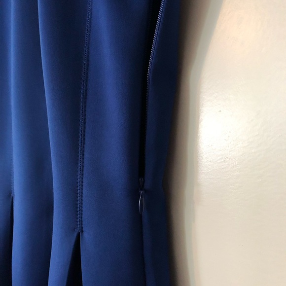 BNWOT Michael Kors Royal Blue Skater Skirt Dress in Scuba material 👗 - Picture 5 of 9